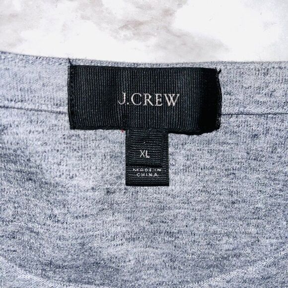 J. Crew | Short Sleeve Sweater Drawstring | Grey | Womens | XL - Picture 5 of 6
